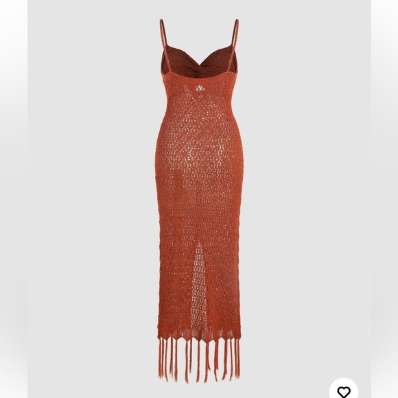 Cider Crochet Dress with Slit - Picture 4 of 9